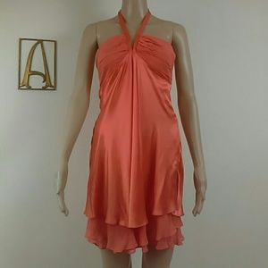 100% Silk Halter Dress